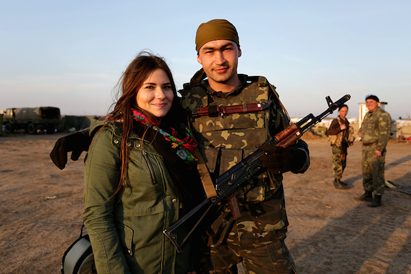 Anastasia Vlasova, staff photographer, and Oksana Grytsenko, staff writer in Kherson Oblast, the southern state now bordering Russian-occupied Crimea