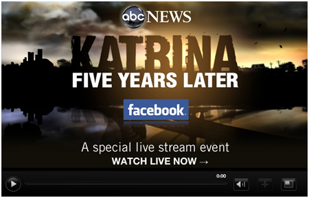 Abc News Teams With Facebook For Katrina Coverage Nieman Journalism Lab