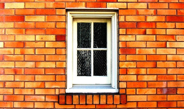 Brick wall with window